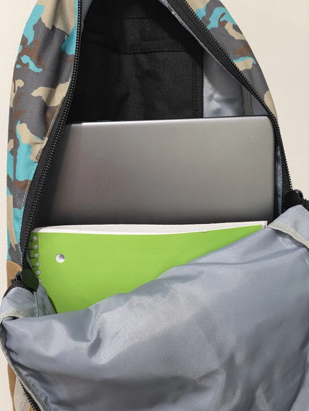 SUPE Design MegaZip Backpack Camo Green Waterproof Laptop School Travel NWT